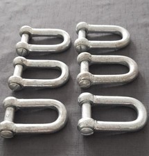 10mm Steel D Shackles, 6 Off