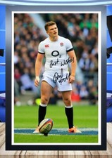 352) owen farrell egland rugby legend signed photograph/framed/unframed reprint