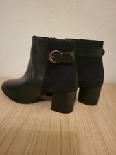 Ladies Black Leather Ancle