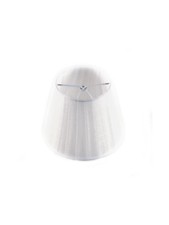 Modern White Organza Pleated
