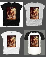 Sexy Tattooed Model Mens T Shirt Boobs Woman Pin Up Emo Naked Unisex UK Seller