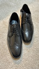 River Island Real Leather Mens Formal Classic Smart Boat Oxford Shoes Uk 9 Eu 43
