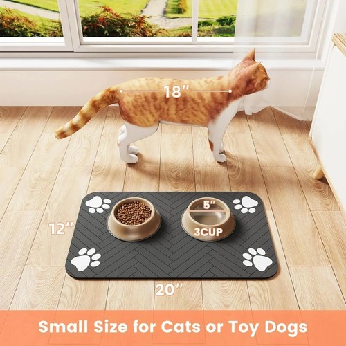 Pet feeding mat - mat, dog