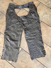 Unik  leather motorcycle chaps good condition all sizes in photos size XXL