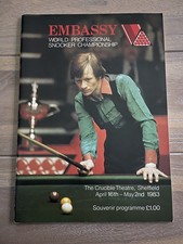 Signed 1983 Embassy World Snooker Programme! Cliff Thorburn and Steve Davis! 