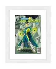 White Comic Book Frame With