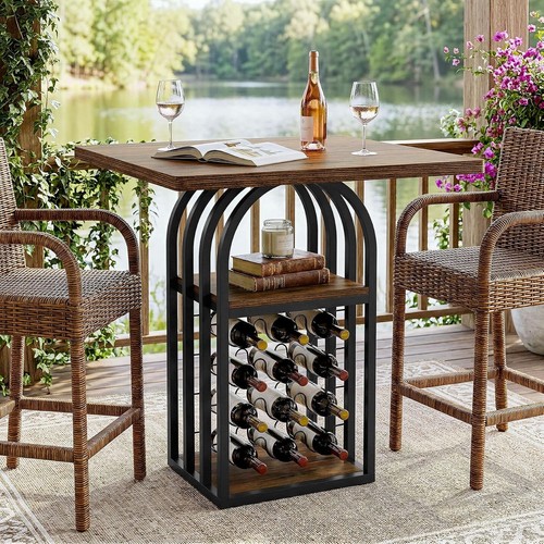 Square bar table h - table,, 35"