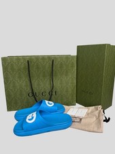 Gucci Interlocking G Men Slider Rubber Sandals UK 10