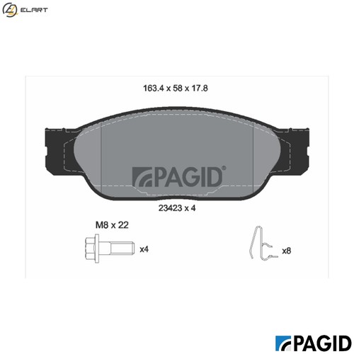 Brake pad set - set,