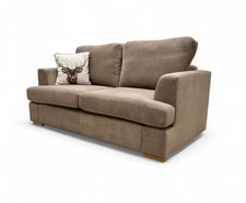 DFS 'Freya' 2 Seater Sofa Mocha Freya Plain Weave Fabric Contemporary RRP £800
