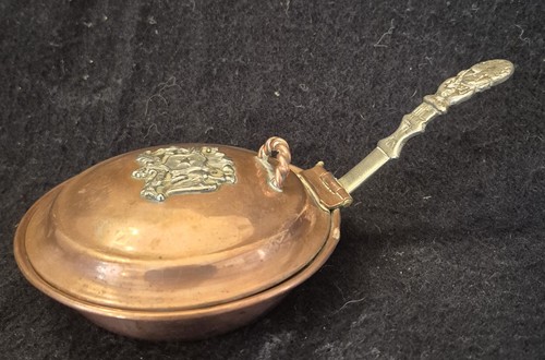 Vintage copper bed warming pan - vintage,
