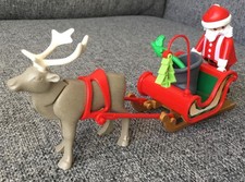 Playmobil   FATHER CHRISTMAS / SLEIGH / REINDEER / LANTERN