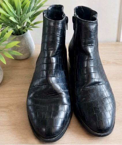 River island black croc - island,