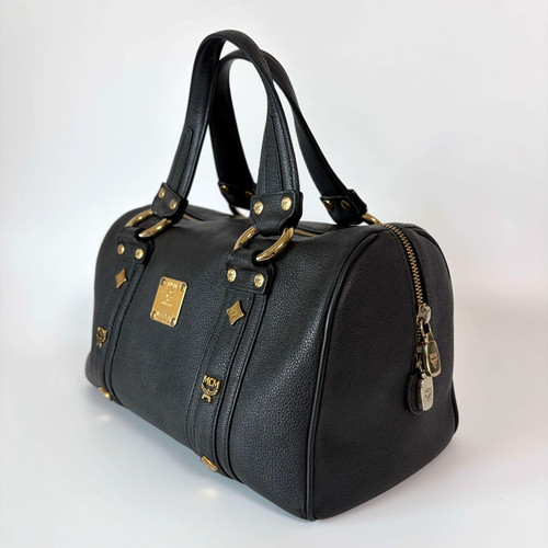 Mcm boston leather - leather, bag
