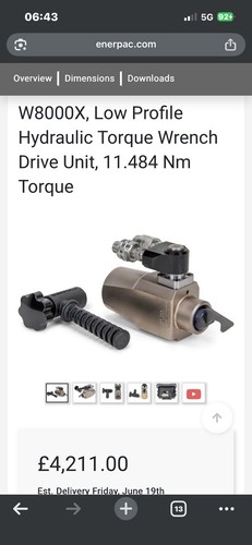 Enerpac w8000x torque drive - w8000x,