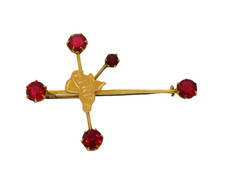 9ct Yellow Gold & Garnet