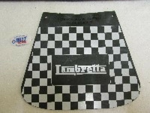 Lambretta mudflap black - lambretta, white