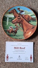Danbury Mint Great Racehorses collection, Mill Reef, Royal Worcester plate