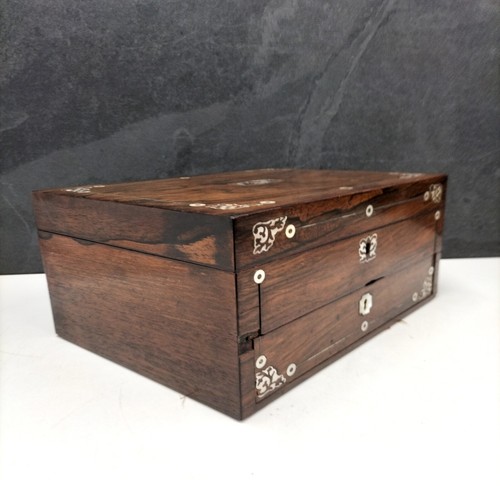 Rosewood jewellery box with - rosewood,