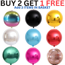 22" inch 4D/ ORB FOIL BALLOONS