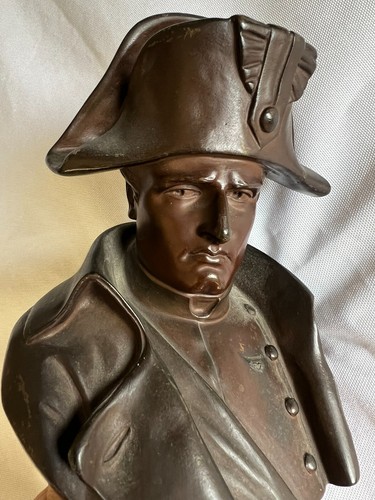 French patinated bronze bust - french,