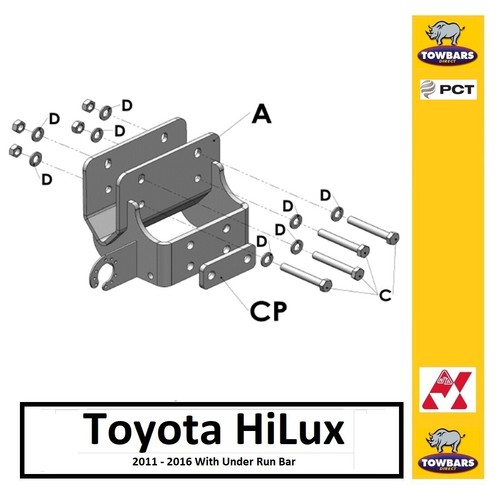 Towbar for toyota hilux - towbar,