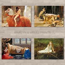 John Collier prints. A4 canvas paper / poster art. Lady Godiva. Cleopatra.