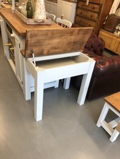 Lovely Small Desk With Lift Flap,72cm Tall,76cm W,48deep,Furniture Showroom Kent