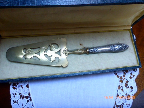 Vintage french cake pie - cake/pie, server