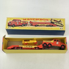 Boxed Matchbox King Size K8 Prime Mover And Transporter With Caterpillar Tractor