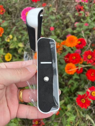 White camera hand grip - camera,