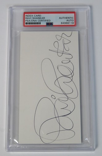 Ravi shankar signed autograph - signed,