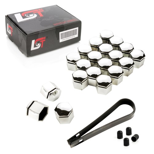 20x wheel nut caps set - caps, chrome