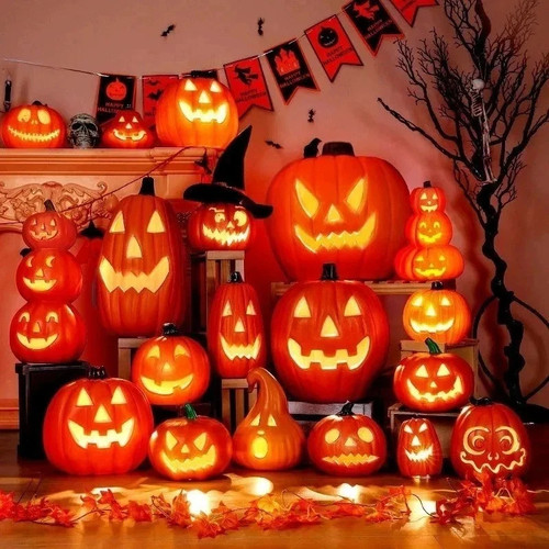 Halloween pumpkin lantern - pumpkin,