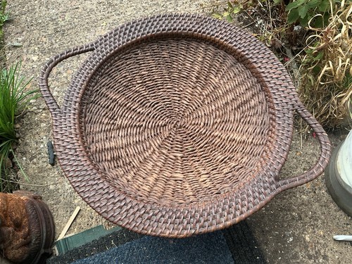 Vintage hand made wicker reed - hand, wicker/reed