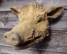 Boars Head wall plaque stone