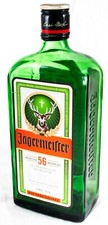 Jagermeister Empty Green Glass Liquor bottle 700ml  Upcycling Craft Jägermeister