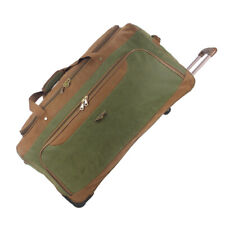 Faux Suede Lightweight Luggage Wheeled Holdall Trolley Duffle Travel Bag - AR409