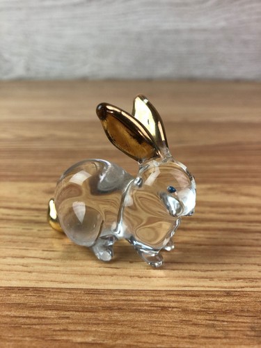Cute little glass rabbit with - cute,