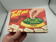 Tell Me Quiz Game Spears Games Vintage 1960s 1970s Complete Spinner Cards