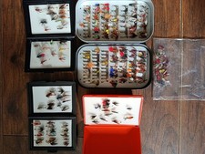 Fly Fishing Flies 4 boxes plus loose bag.