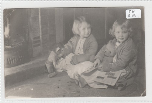 Two children with teddy - two, bear