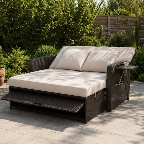 Rattan daybed sofa - rattan,