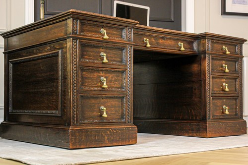 Large antique victorian oak - large,