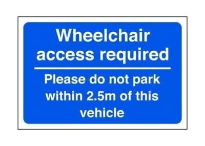 Wheelchair access required