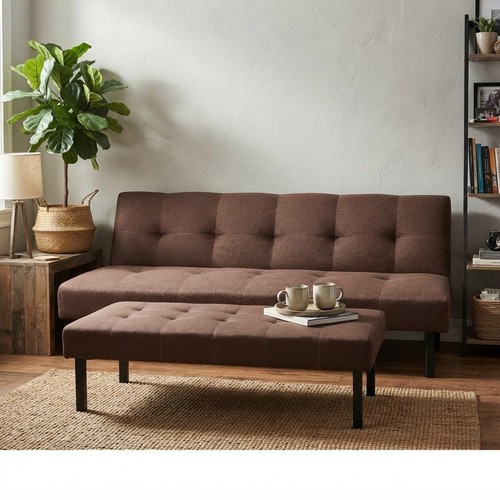 Convertible futon sofa bed - sofa,
