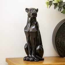 Large Black Leopard Ornament