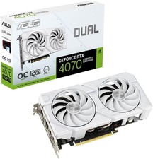ASUS Dual GeForce RTX 4070 Super EVO White OC Edition 12GB GDDR6X Gaming Gr