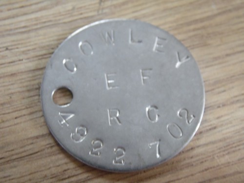1ww2 relic dogtag rac rtr - dogtag,