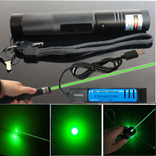 990miles 532nm Zoom Green Laser Pointer Pen Light Single Beam Rechargeable Lazer